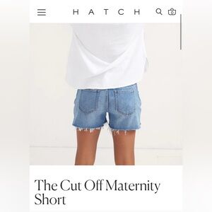 Hatch The Cut Off Maternity Short
